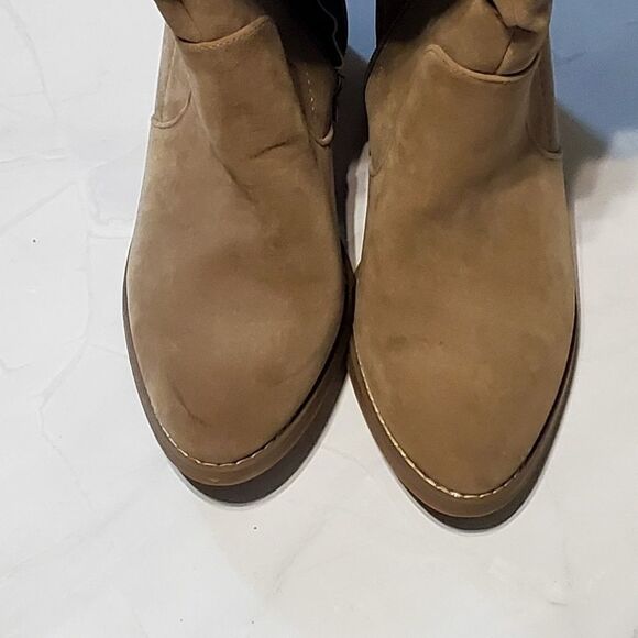 Universal Thread Long Boots Women’s Size 11 Taupe Faux Suede - Picture 5 of 8
